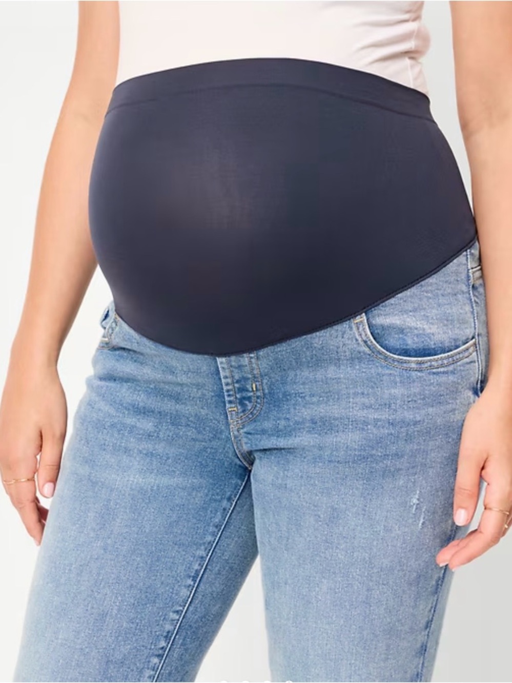 Old Navy Straight Leg Maternity Jeans